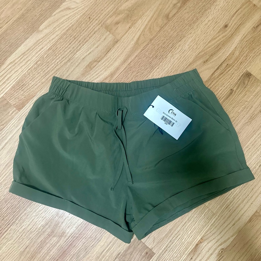 ZYIA Olive summer shorts.